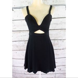 NBD The XNaven Twins Black Spaghetti Strap Dress